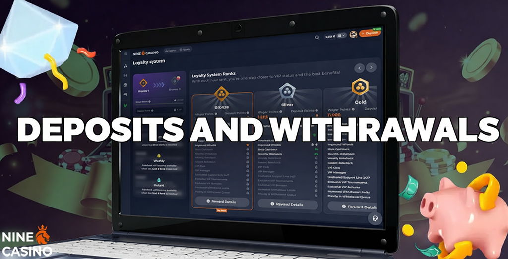 Nine Casino UK works with all popular payment systems in the United Kingdom.