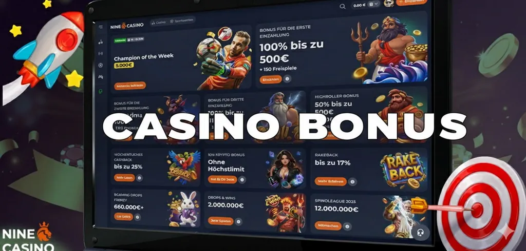 Nine Casino offers great bonuses for UK players.